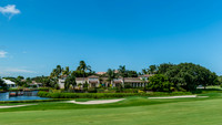 Aerial Waterfront Estate with Golf Course and Pool Photography | Jupiter, FL