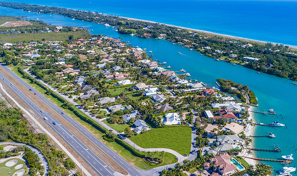 Aerial Drone Photography of Coastal Waterfront Community | Jupiter, FL